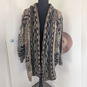 VTG The Icing Sweater Patchwork Metallic Maximalist Rock Boho Whimsigoth Y2K